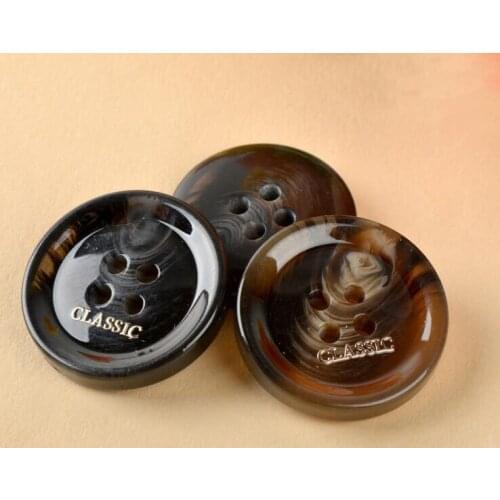 17mm&22mm Botones Scrapbooking 30pcs Exquisite High-grade Eardrop Laser Suit All-match Coat Buttoned Up Resin Button