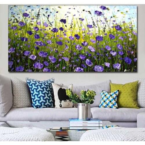 Blue Flower Large 5D DIY Diamond Painting Full Drill 3D Abstract Arts Embroidery Sale Mosaic Needlework Home Decor Gift AA1603