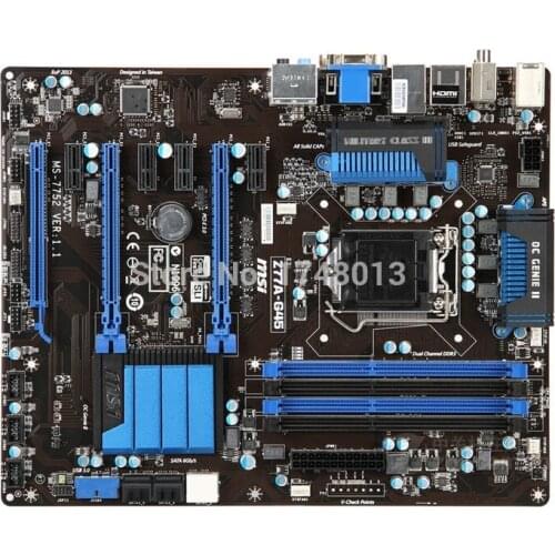 Free shipping original motherboard for MSI Z77A-G45 DDR3 LGA 1155 Z77 32GB USB 3.0 for I3 I5 I7 CPU Z77 Desktop motherborad