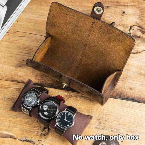 Watch Roll Display Box Leather Travel Watch Case Wrist Watches Storage Pouch