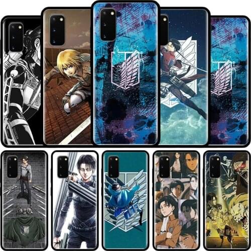 Attack On Titan Levi Ackerman Phone Case for Samsung Galaxy S21 S20 FE Note 20 S30 Ultra S10 10 Lite S8 S9 Plus S10e Cover Shell