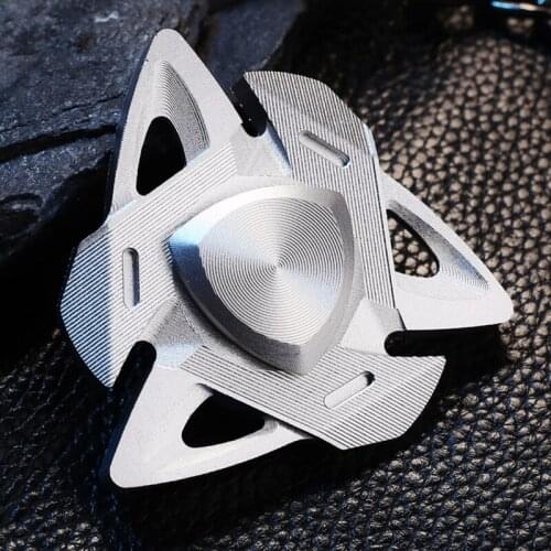CKFZ Luminous Fidget Spinner Metal Alloy Anodize Texture R188 Mute Hand Spinner EDC Stress Relief Fidget Toys For Children Adult