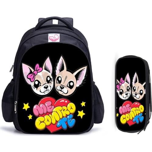 16 Inch Me contro Te Children Backpack Lovely Schoolbag Boys and Girls Orthopedic Backpack Sets Pencil Bag