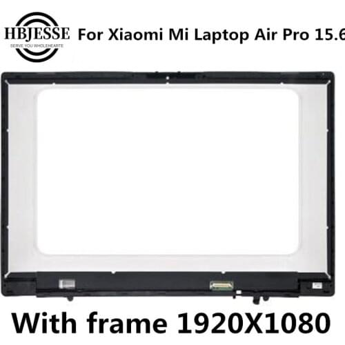 15.6'' IPS LCD Screen Display Matrix Glass Assembly+Frame 1920x1080 NV156FHM-N61 For Xiaomi Mi Laptop Air Pro 15.6 Inch Notebook