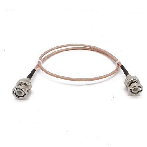 ALLISHOP Coaxial BNC Cable for CCTV Camera BNC Male to BNC Male RG316D Double Shield Silver 10CM-60CM