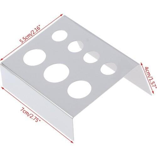 7 Holes Container Stand Tattoo Pigment Stainless Steel S Tattoo Glass Cup Holder Tattoo Accessories