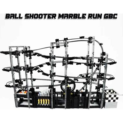 Creative Building Block Ball Shooter Marble Run Science Educational Gift Childrens toy Education Model MOC Building Blocks