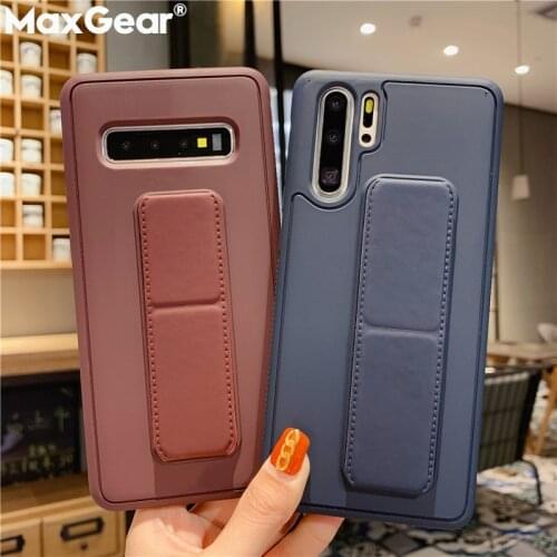 Magnetic Holder Stand Soft Case For Samsung Galaxy S20 FE S10 Plus Note 20 Ultra 10 A51 A71 M51 A11 Luxury Leather Support Cover
