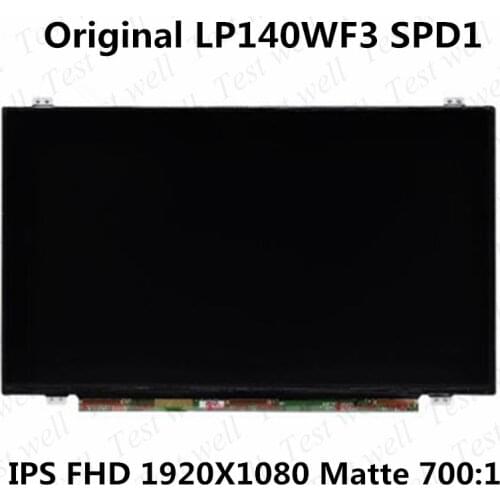14'' LP140WF3 SPD1 for LG Matrix exactly model 72% NTSC IPS Display LED LCD Screen Matte 30Pin FHD 1920X1080 Panel