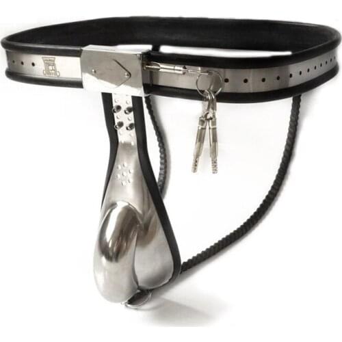 Male Chastity Device Stainless Steel New Arc Bound Cage Chastity Belt with Penis Cage Sex Toys for Men