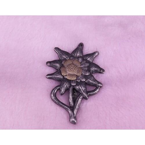 German Army Elite Edelweiss Troops lapel pin antique cockade WWII military gift