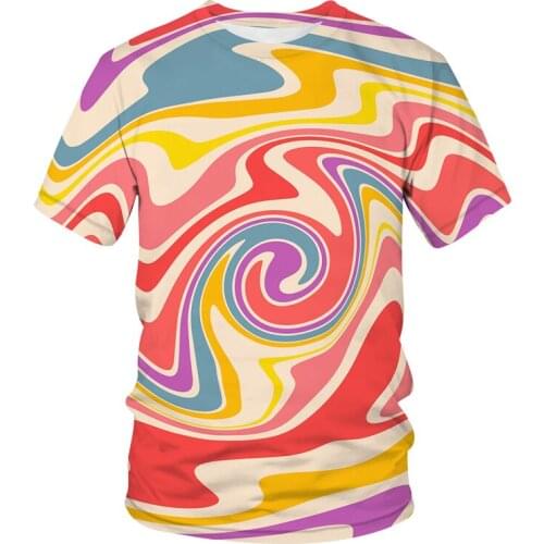 2021 New 3D Dizzy and bright Men Women Print T Shirt Loose Plus Size Tops Oversized Casual Streetwear Short Sleeve Tees