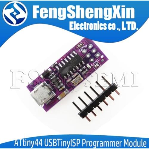 New ATtiny44 5V Micro USB Tiny AVR ISP USBTinyISP Programmer Module For Arduino Bootloader ISP Microcontroller ATTiny45 ATTiny85