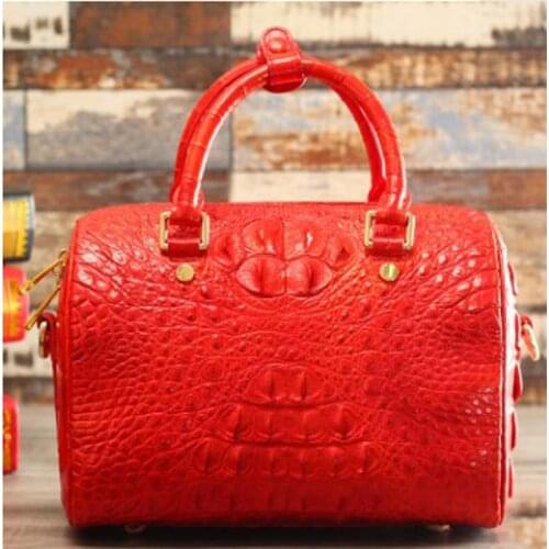 Ourui true crocodile female The pillow pack Genuine leather handbag package package female women handbag