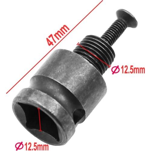 1/2" 12.5mm Square Head Electric Wrench Adapter Universal Charging Socket Adapter To Impact Drill For Electric Power Tools