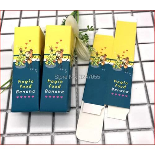 27*27*92mm 50pcs100pcs Empty Paper Packing Box for Lipstick Tubes, DIY Cartoon Packing Box of Lip Balm Containers