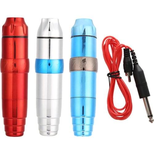 Rotary Tattoo Pen Machine Powerful Silent Motor Eyebrow Lip Permanent Makeup Tattoo Gun With Hook Line for Cartridge Needles