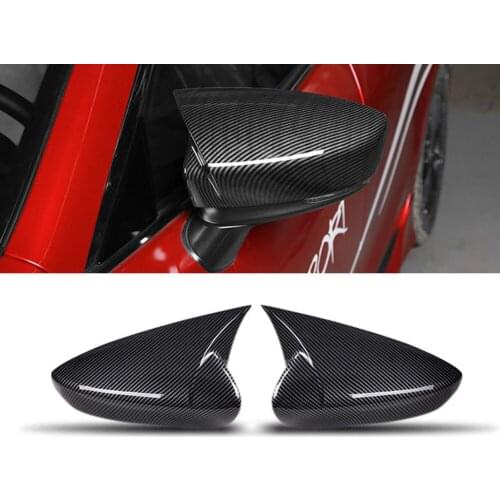 Car Styling Door Rearview Mirror Housing decorate Rear-view Mirror Cover Sticker Trim For Mazda 6 M6 Atenza 2017 2018