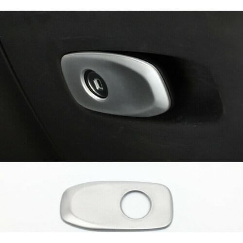 Car Styling Copilot Glove Box Switch Frame Cover Trim Strip For Volvo S90 2015-18 Interior Accessories Stainless Steel Sequins