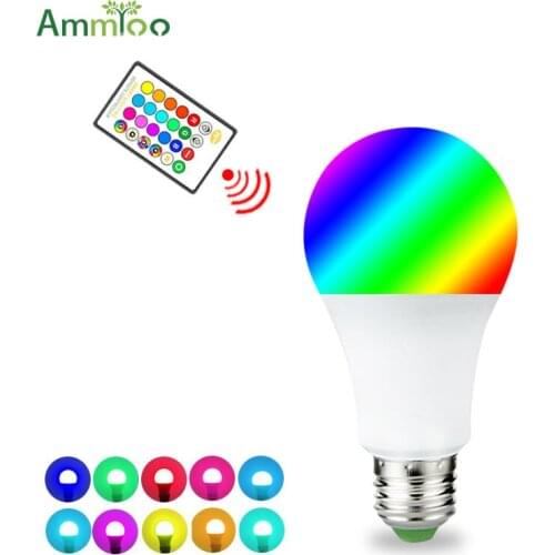 5W RGB Led Stage Light Lamp AC 85-265V Bombillas Led Luces Discoteca E27 Dimmable 16 colors Party Lights For Home DJ Bar Decor