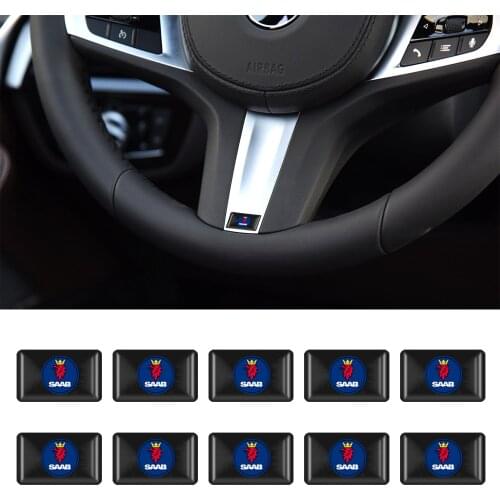 10pcs Epoxy 3D Car Sticker Flags Emblem Decal Decorating For Nissan Nismo Juke Note Navara Leaf Qashqai Xtrail Accessories