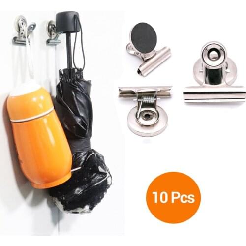 10 Pcs Magnetic Clips Fridge Magnet Refrigerator Holder Meno Note Home Office Classroom Whiteboard Hanging Photos Message Clip