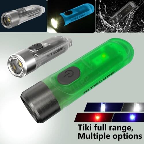 100% original NITECORE TIKI TIKI GTID TIKI LE 300 lumens MINI futuristic multi-function keychain light USB charging