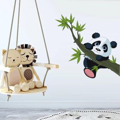 2021 Play on The Lovely Panda Tree Wall Stikcers Home Wall Decoration Kids Room PVC Removable Wall Papers Wall Decals
