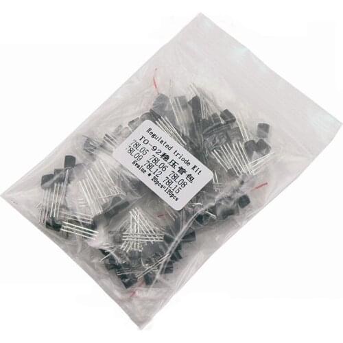 20PCSX6values=120pcs 78L05 78L06 78L08 78L09 78L12 78L15 TO-92 TO92 Transistor package Assorted Kit new and
