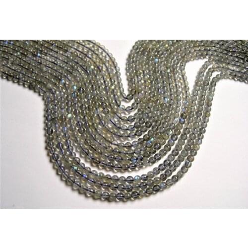 Lot of 5strings Labradorite Beads 2mm 3mm 4mm Round AAA Grade,Natural Labradorite Tiny Beads,15.5"/string