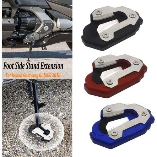 Motorcycle Accessories For Honda Goldwing GL1800 Kickstand Sidestand Stand Extension Enlarger Pad 2018-2021