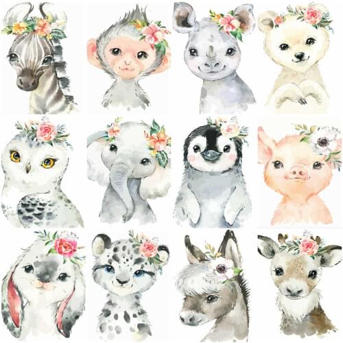 AZQSD DIY Oil Painting By Numbers Animal Home Decoration Coloring By Numbers Elephant Drawing On Canvas Unframe Handpainted Gift