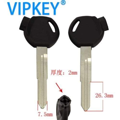 C524 double right groove motorcylcle blank key with magnetic head c523 double left groove keys