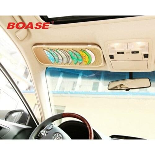 1Pcs Non-Woven fabric Car Sun Visor 40*15cm CD DVD Card Case Holder Organizer Clipper Bag Hold 24pcs Disks