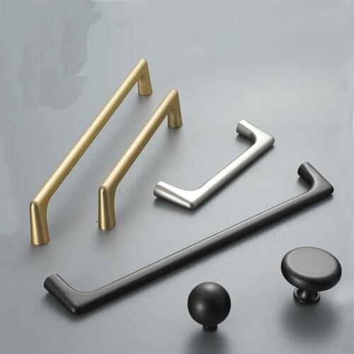 Zinc Alloy Pearl Gray Gold Cabinet Handles Solid Drawer Knobs Kitchen Cupboard Door Pulls Furniture Handle Cabinet Hardware