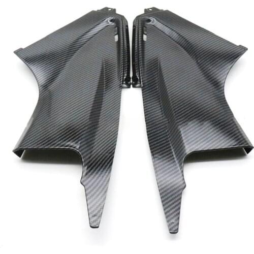 CITALL 1 Pair Carbon Fiber Style Side Air Dust Insert Covers Fairings Fit For Yamaha YZF R6 2003 2004 2005