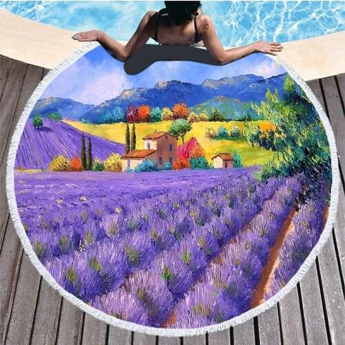 Flower Beach Towel Bath Towel Recznik Plazowy Round Beach Towel Bath Towels for Adults Toalla Microfibra Serviette De Plage
