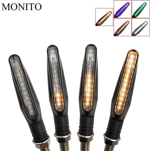 For YAMAHA FZ8 FZ6 XSR700 XSR900 XSR 900 XV950 XV 250 950 motorcycle turn signal light lamp motocross flowing water flicker led