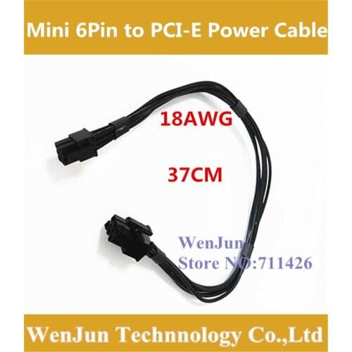 For G5/ mac pro mini 6pin to pci-e 6pin video card power cable for 8800GT FX4500 HD5770 GTX285 HD4870 18AWG 50pcs/lot