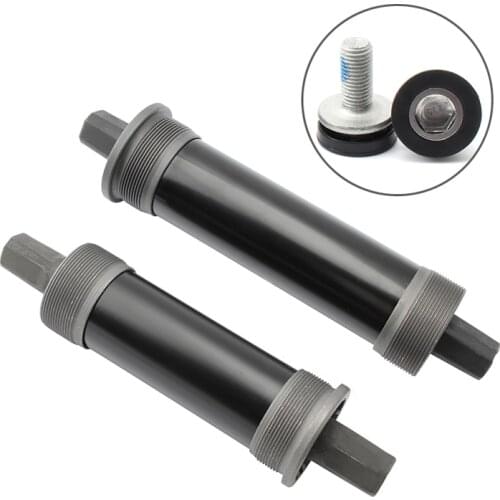 MUQZI Snow Bike Bottom Bracket Square Tapered BB 100 120mm Quare Hole Crank Bearing Axis With Screws Cycling Lubricating Mute