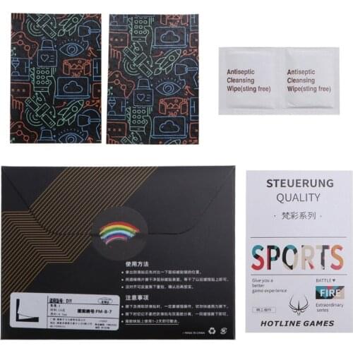 Y4UE 5.12x3.94" DIY Mouse Skin Anti-Slip Grip Tape Self Adhesive Sweat Resistant Pad