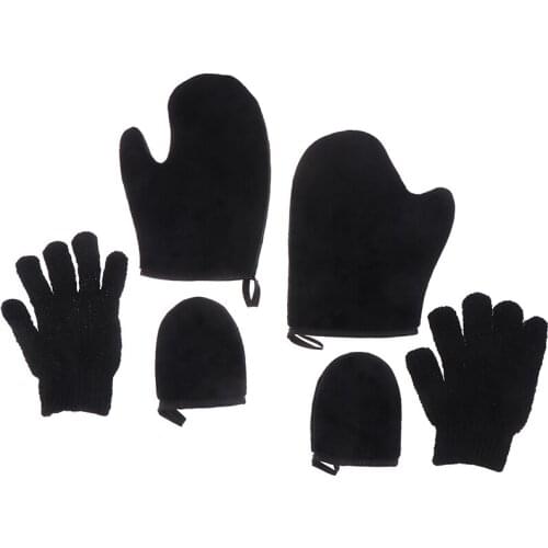 3Pcs/Set Cream Reusable Body Cleaning Glove Body Self Tan Applicator Tanning Gloves Self Tanning Glove