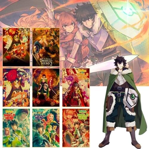 Rise of The Shield Hero Retro Poster Anime Posters Canvas Painting Wall Decor Wall Art Picture for Living Room Decor Home Decor