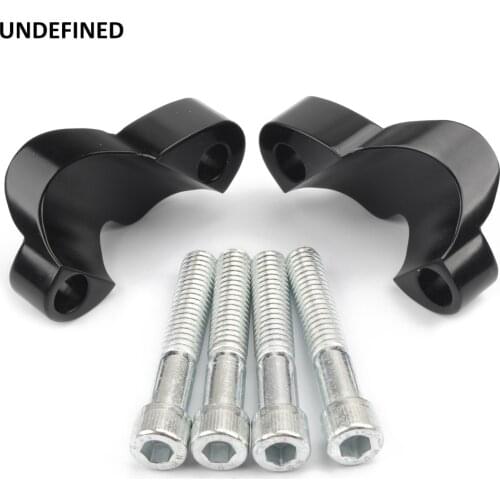 2" Motorcycle Handlebar Spacer Riser Kit Aluminum 1"Bar Heighten Block Extension Kit For Harley Sportster XL1200XS 48 2010-2017