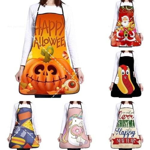 Christmas Limited Aprons for Women Men Girls Boys - Festival Cooking Baking Kitchen Waist Chef BBQ Adjustable Waterproof Apron