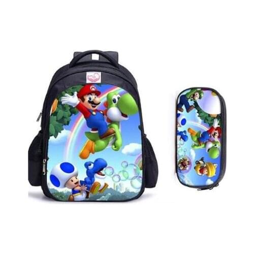16 Inch Children School Bags Orthopedic Backpack Kids School Boys Girls Teenage Mochila Infantil Catoon Bags
