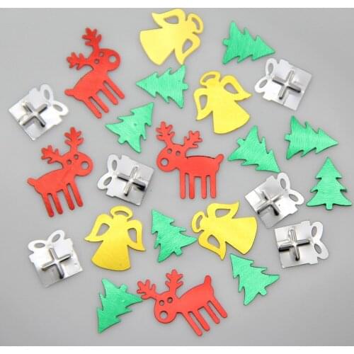 Mix Shape Gift Angel Merry Christmas Series Confetti Scatter For Xmas Hanging Decor Home Wedding Party Table Confetti Sprinkles