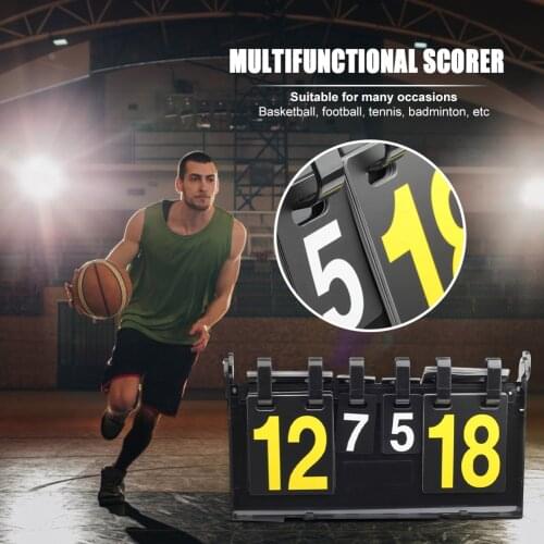 Sport Table Tennis Scoreboard 4-Digit Score Board Basketball Football Volleyball for Easy Safety Exercise Accessories