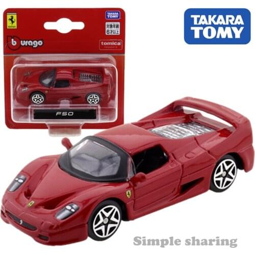 Takara Tomy Tomica Presents Burago Race & Play Series 3inch F50 (Red) Car Kids Toys Motor Vehicle Diecast Metal Model