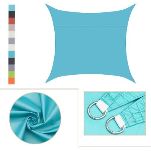 Waterproof Oxford Cloth Square Rectangle Shade Sail Garden Terrace Canopy Swimming Sun Shade Camping Hiking Yard Sail Awning